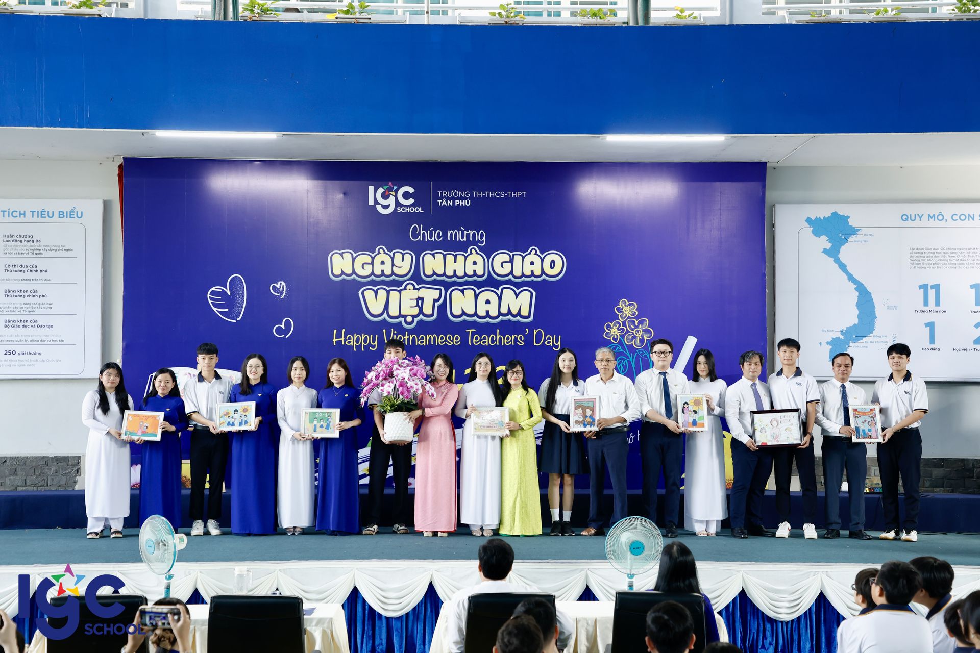 Từ hạt mầm tri thức đến mùa hoa rực rỡ: Khúc ca tri ân Ngày Nhà giáo Việt Nam tại mái trường Tân Phú