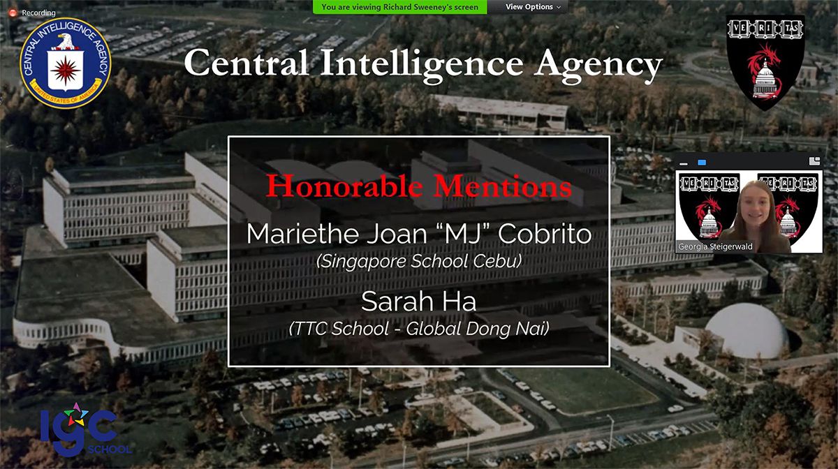 Giải ấn tượng tại Đại hội Hùng biện Harvard châu Á (MUN) 2021.