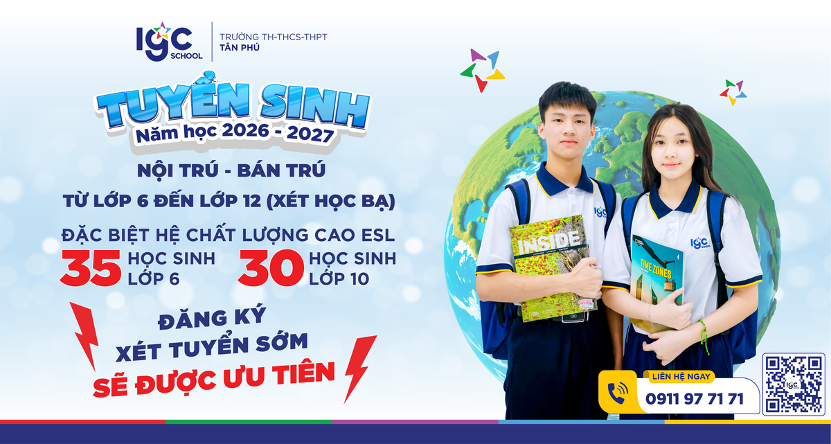 Chào mừng quý phụ huynh và các bạn học sinh đến với trường TH, THCS VÀ THPT TÂN PHÚ