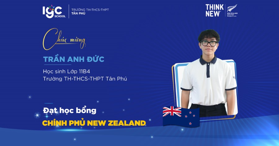 Học sinh Trường TH-THCS-THPT Tân Phú chinh phục học bổng Chính phủ New Zealand